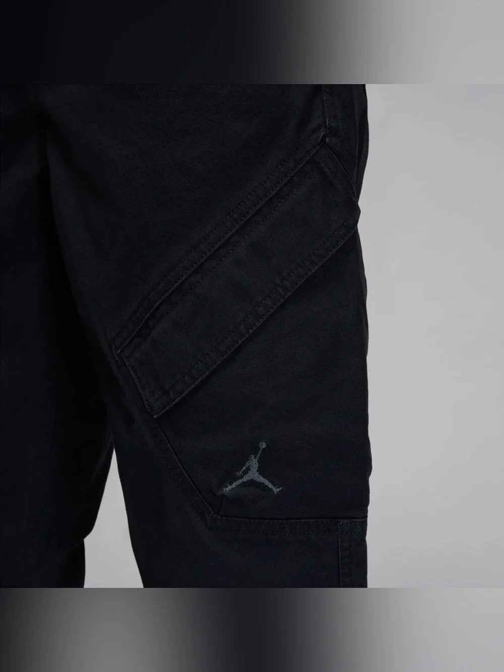 Jordan Black Cargo Pants with Subtle JumpMan logo FV7255-010 Men’s size M NEW